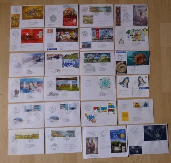Tutti i francobolli: Top Lot ++ 24 Belege mit Blocks / Einzelwerte – Usato da Walkringen venduto da Casablanca777