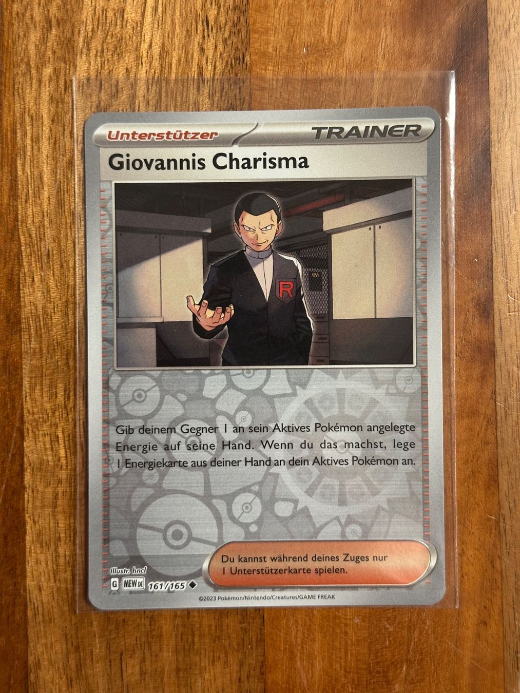 Pokémon Sammelbilder & Trading cards: 161/165 Giovannis Charisma - Reverse Holo - Pokemon 151 - DE – Neu (gemäss Beschreibung) aus Hergiswil NW von Feybyen