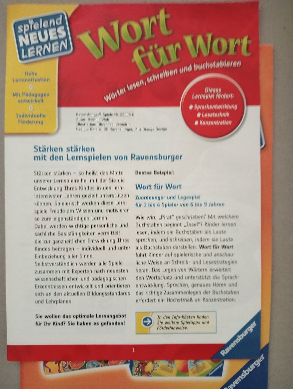 Giochi: Lernspiel lesen und schreiben – Usato da Bremgarten b. Bern venduto da josephine07 2