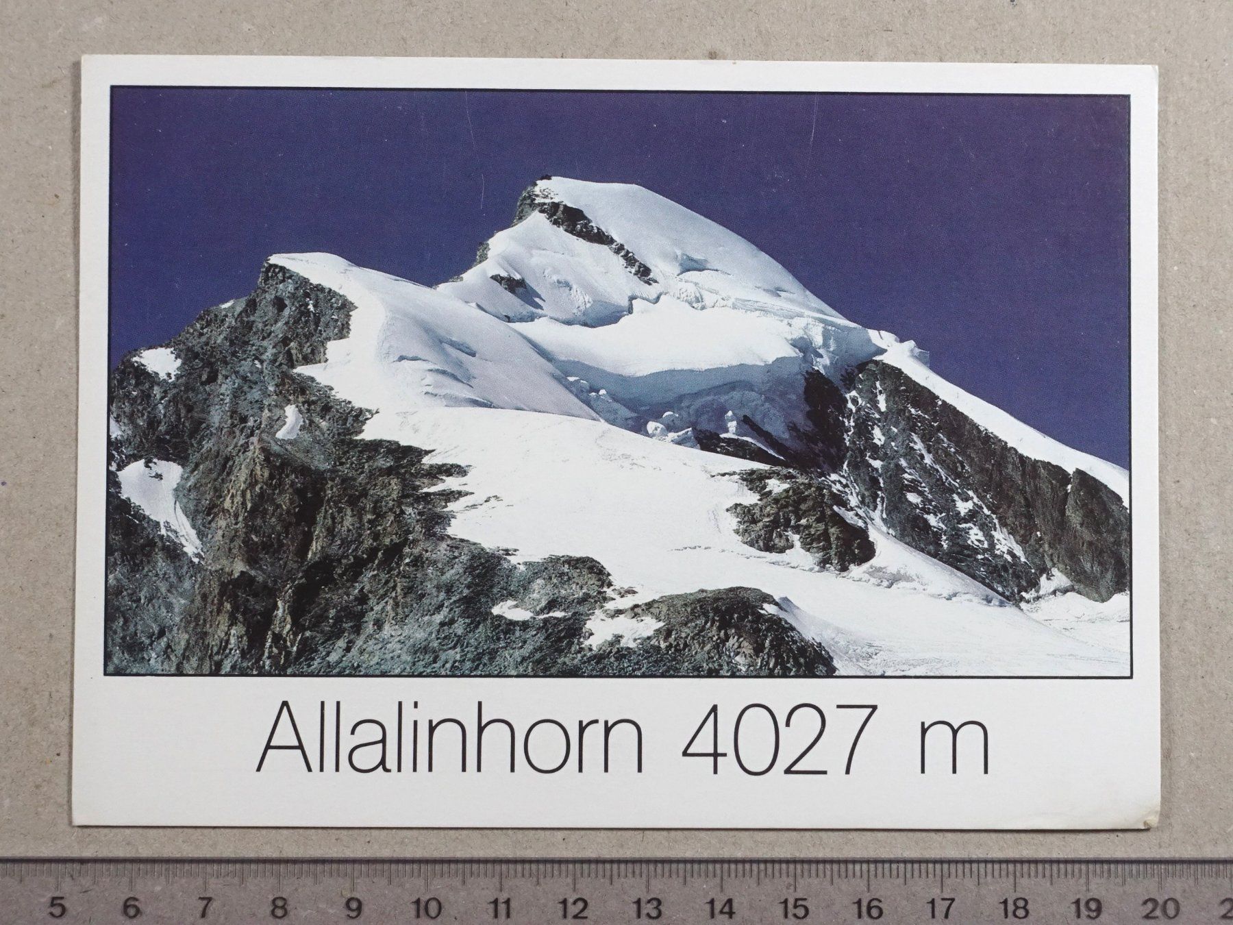 Ansichtskarten: Allalinhorn, bei Saas-Fee – Gebraucht aus Lenzburg von fh1