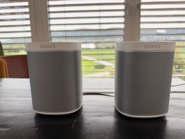 2 x Sonos Play:1 Weiss
