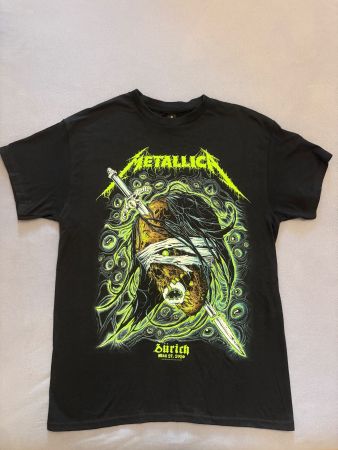 Metallica Tour T-Shirt Zürich M Neu ungetragen Heavy Metal