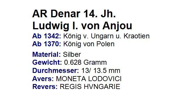 Tutti le monete: AR Denar 14. Jh. – Usato da Flamatt venduto da samowarow 1