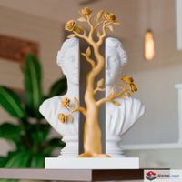 Blooming Duality Sculpture - Poetic Striking Art - 3D Print