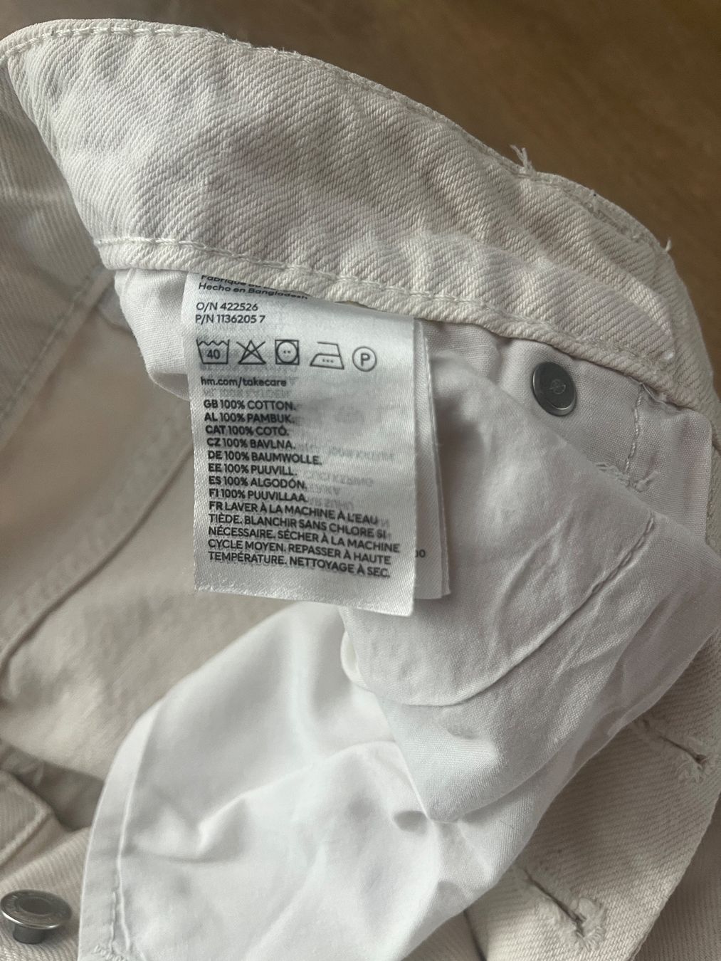 H&M Jeans: Jean blanc H&M taille 36 bon état – D'occasion à Cossonay-Ville par 021epi70 3