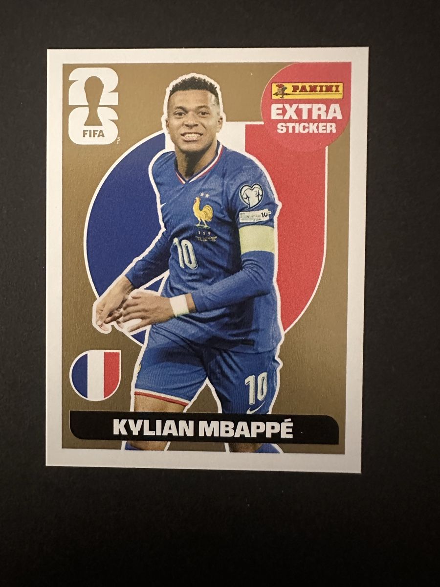 Panini Carte collezionabili: Kylian Mbappé Panini Extra Sticker Gold – Nuovo (secondo la descrizione) da Erlinsbach SO venduto da Sendrina
