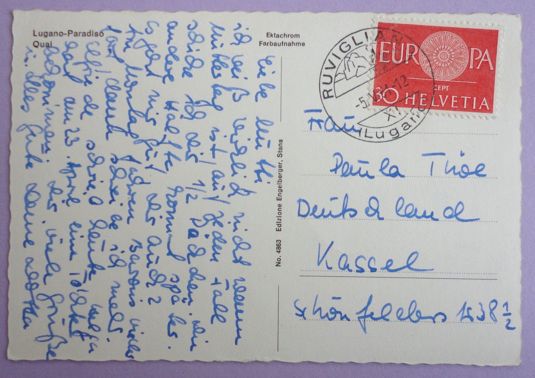 Cartoline postali: Lugano-Paradiso, Quai – Usato da Fétigny venduto da Billy2miny 1