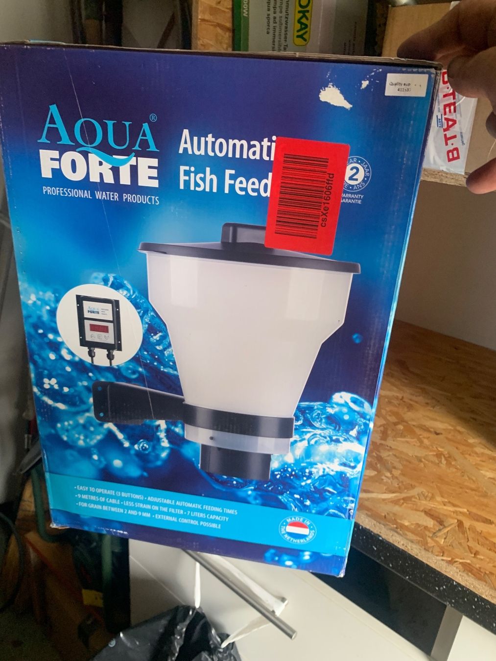 Mangimi: XClear Fish Feeder Futterautomat, 7 L, grau – Nuovo e nell'imballaggio originale da Zollbrück venduto da outlet16 1