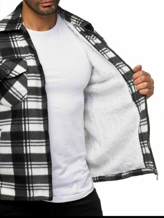 Herren Holzfäller Hemd Kariert Thermo Gefüttert XL NEU