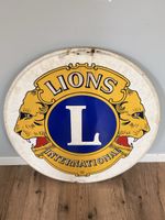 Lions Club International altes Emailschild