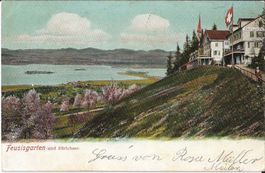 Karte Feusisgarten  u. Zürichsee 1904
