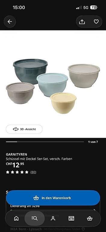 Ikea Schalen: Schüssel "GARNITYREN" (IKEA) – Gebraucht aus Arch von tsk_