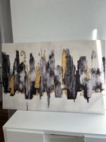 Moderne Leinwand mit Goldakzenten - Wanddeko für Zuhause