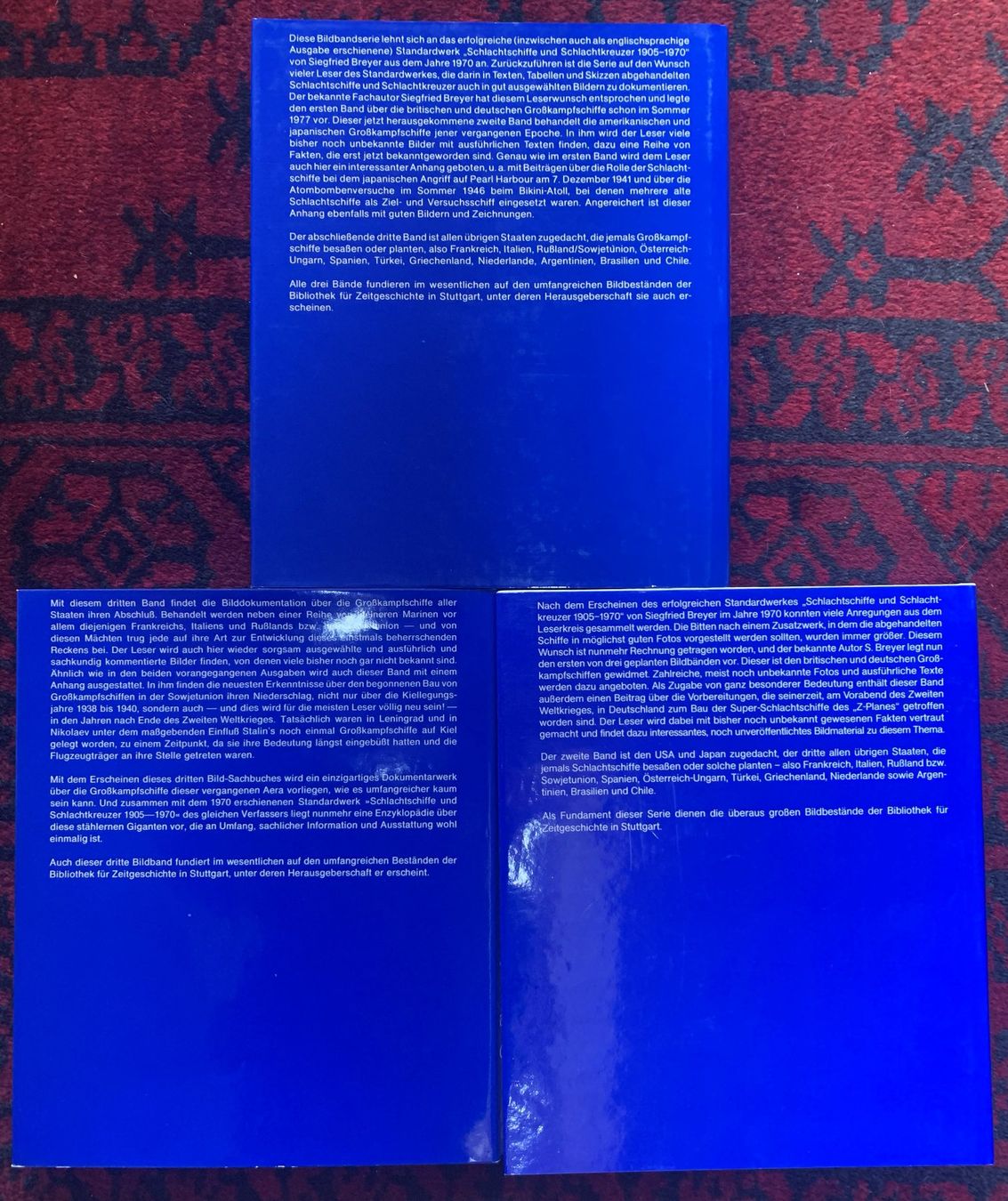 Libri: Grosskampfschiffe 1905-1970 (3 Bände) – Usato da Volketswil venduto da zwitsch33 1