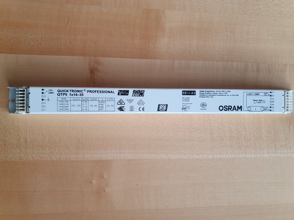 OSRAM Elektronisches Vorschaltgerät QTP5 1x14-35 (Gebraucht) in