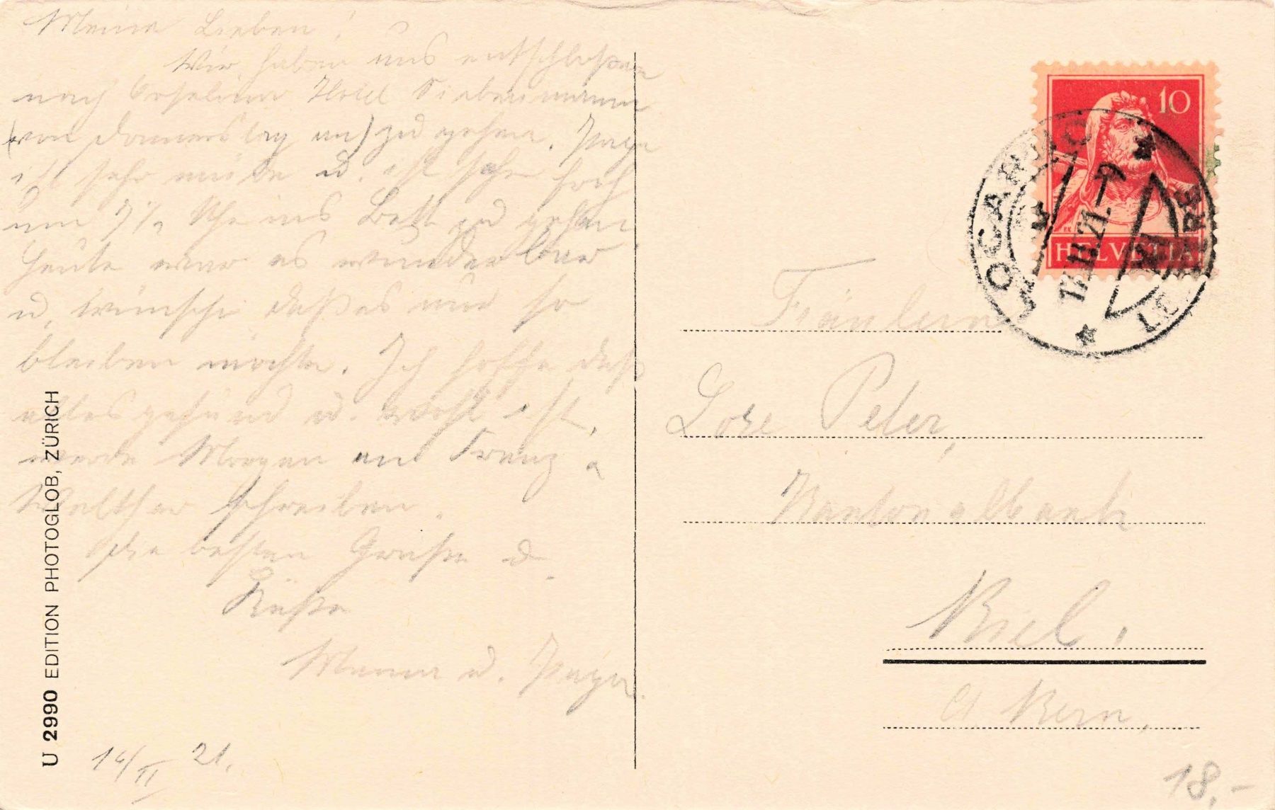 Cartoline postali: Orselina Locarno – Usato da Biasca venduto da Blenio71 1