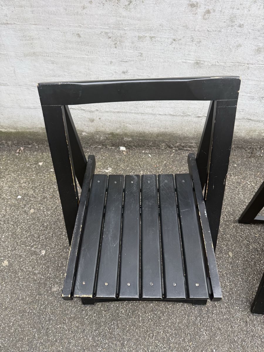 Chaises: 4er Set Trieste Klappstuhl von Aldo Jacober – D'occasion à zürich par PapaMoll86 7
