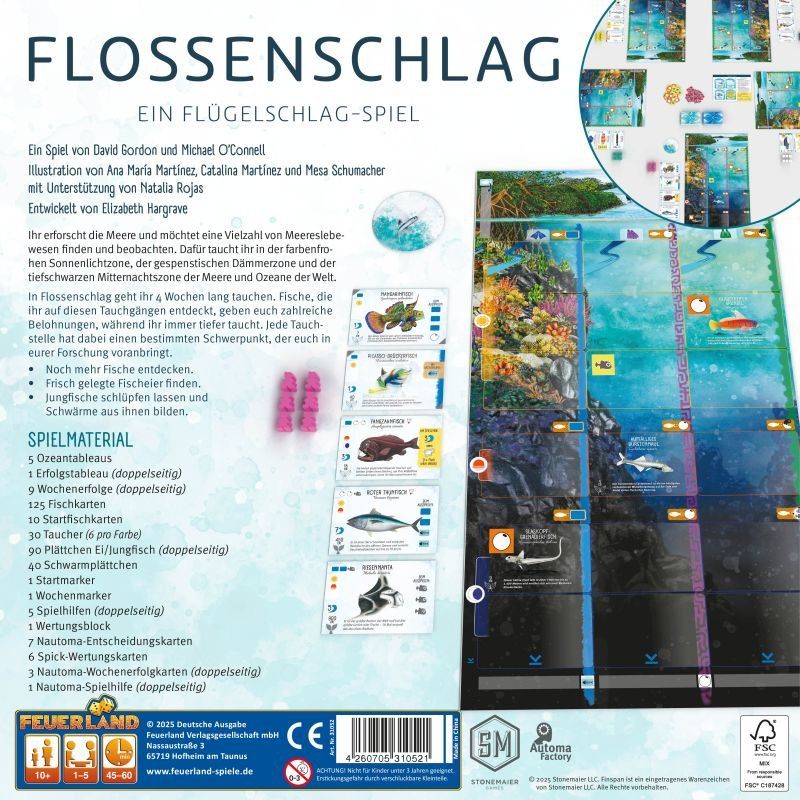 Giochi: Spiel Flossenschlag – Nuovo e nell'imballaggio originale da Uster venduto da Ludit 1