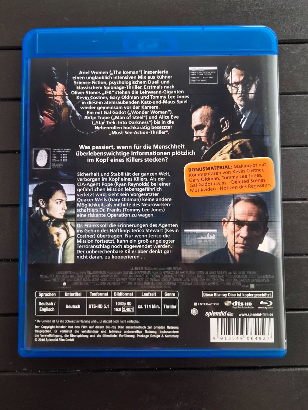 Tutti i DVDs: BR | Das Jerico Projekt | Criminal | 2016 – Usato da Dietikon venduto da Jacky1983 1
