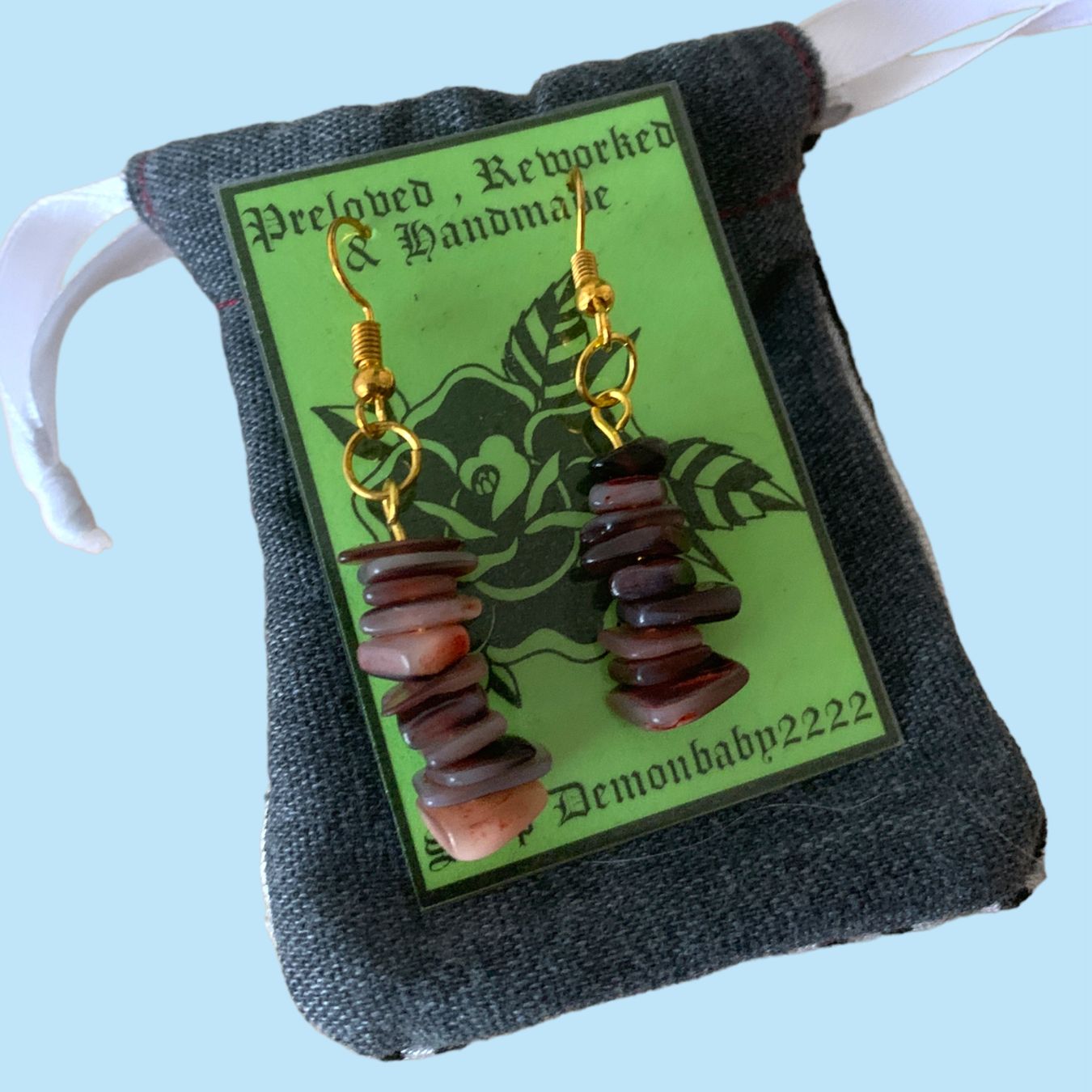 Orecchini pendenti & Orecchini a lobo: “Loren” earrings – Usato da Basel venduto da demonbaby2222 2