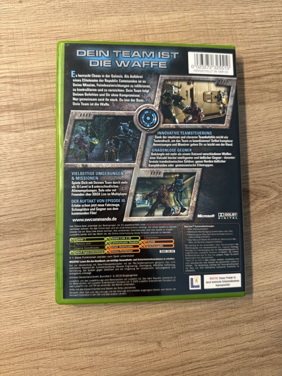 Giochi: Star Wars Republic Commando Xbox – Usato da Hagendorn venduto da masterchieff 1