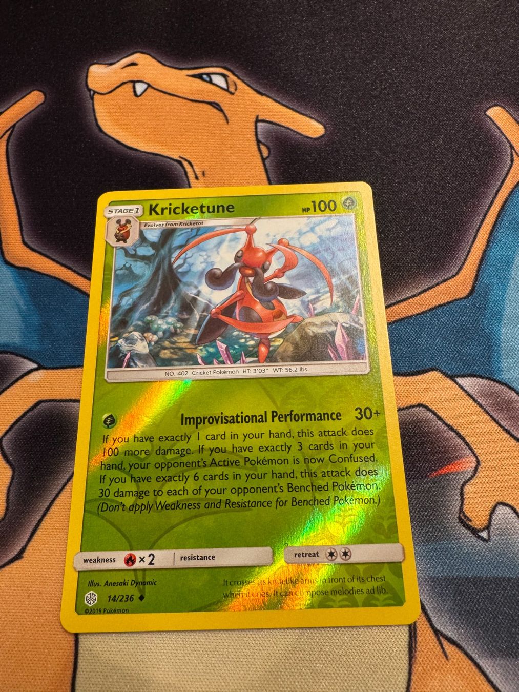 Pokémon Sammelbilder & Trading cards: Kricketune (CEC 14) - Reverse Holo - Cosmic Eclipse – Neu (gemäss Beschreibung) aus Bülach von Pfrenzel