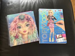 Top Model / Fantasy Face Malbücher Set  Mädchen