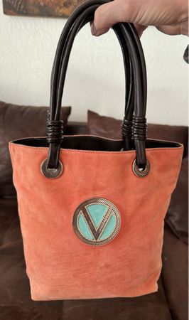 Handtasche, Valentino Garavani, coral-rosa, geringe Spuren