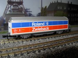 N: SBB-Schiebewandwagen «Roland Zwieback» m. Zugschlusslicht