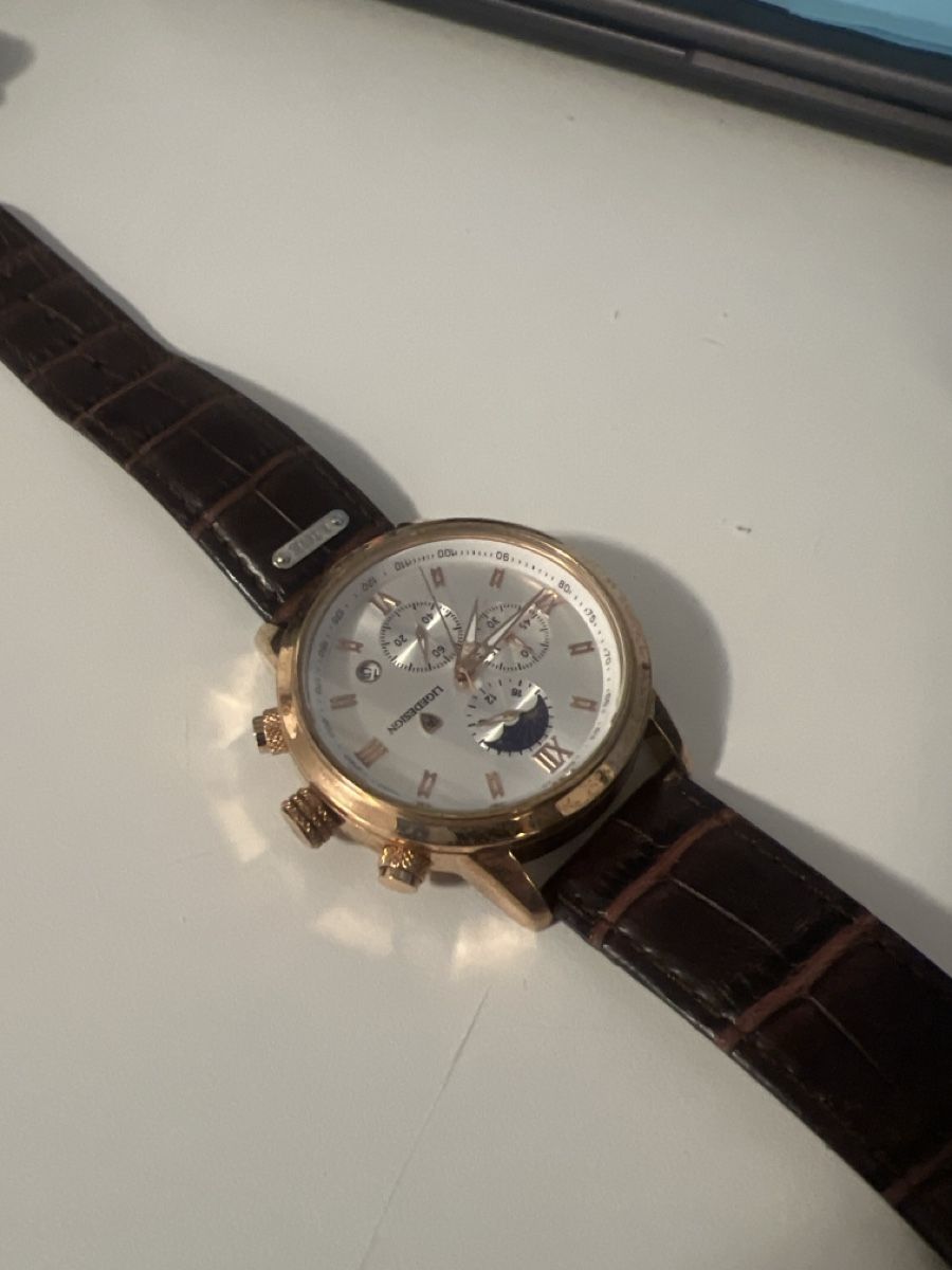Orologi: Noderon Men's Watch with Leather Strap and Box – Usato da Sörenberg venduto da iul_2h9j 1
