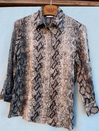 Vintage STURZENEGGER Switzerland Seiden Bluse Gr. 38
