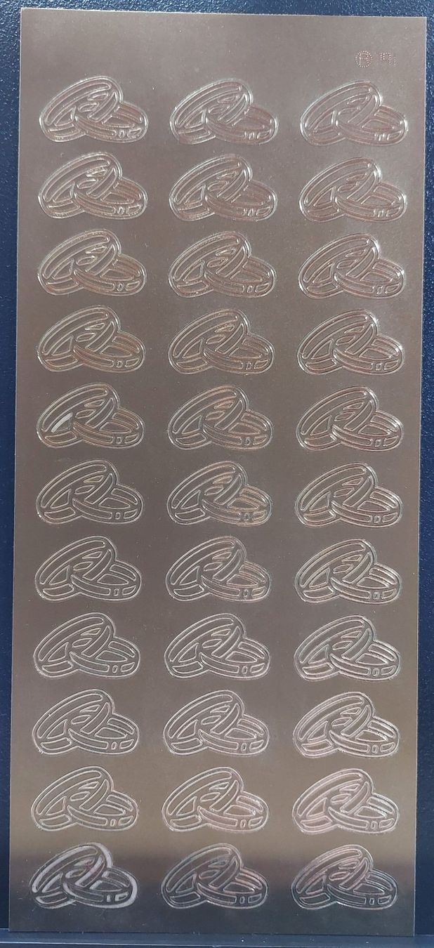 Aufkleber: Aufkleber "Ringe" Gold oder Silber / Neupreis 2.50 – Neu und originalverpackt aus Zollikofen von Blackie 2