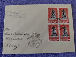 super PP Luftpostbrief 1940