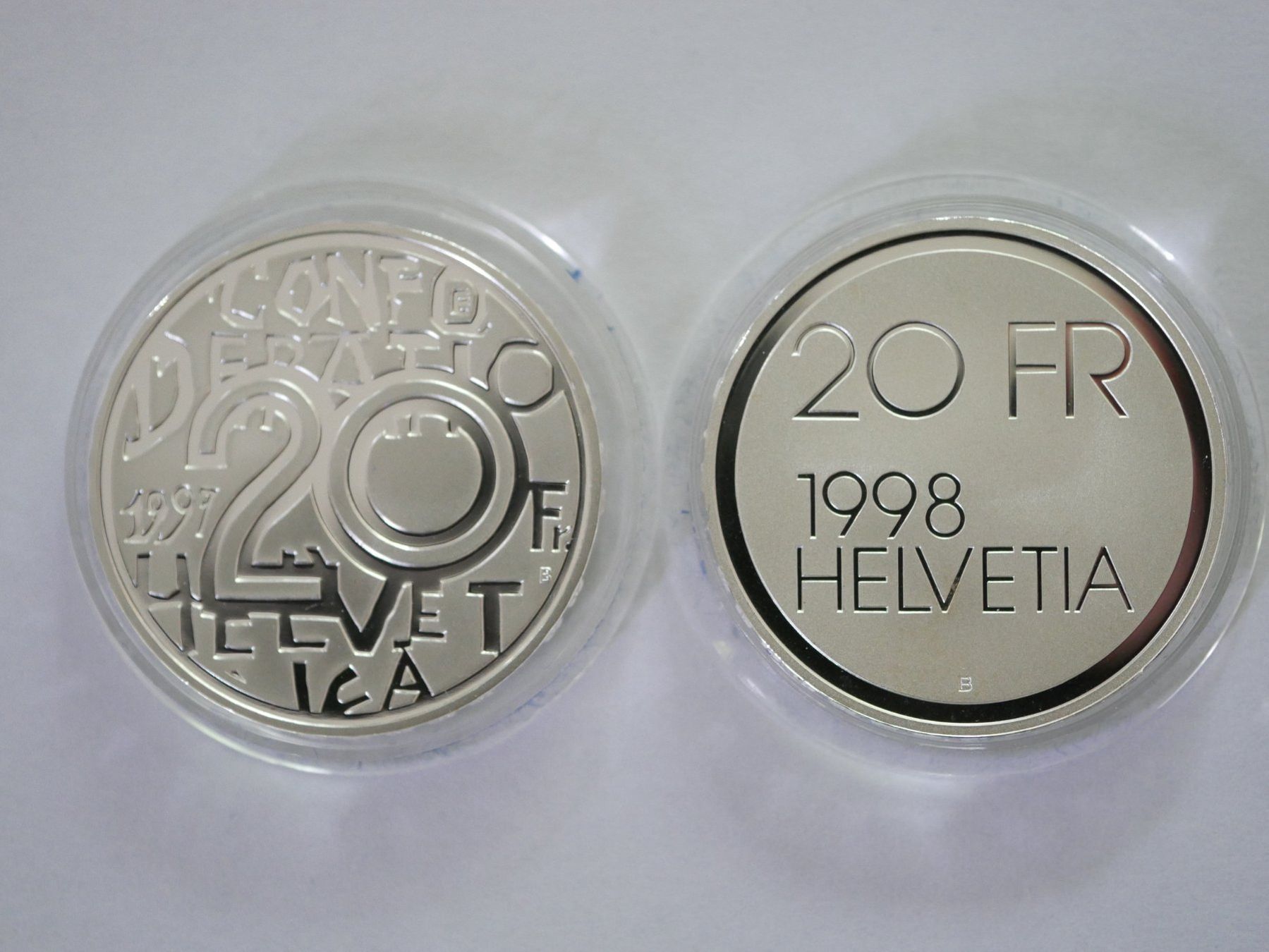 Tutti le monete: 20 Franken, Set 1997-1998, original Etui PP ***TOP*** – Nuovo e nell'imballaggio originale da Kreuzlingen venduto da Samson01 4