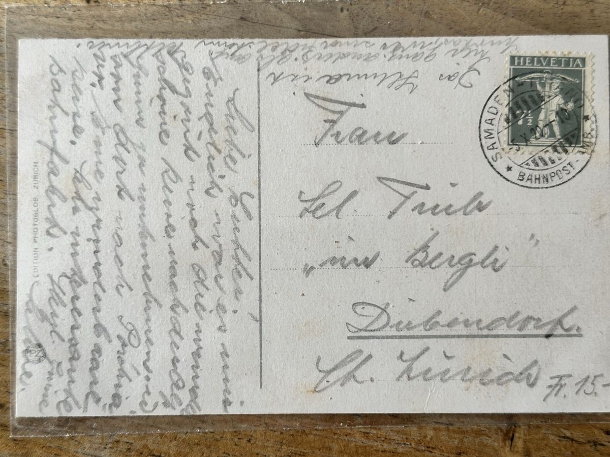 Ansichtskarten: Alte Ansichtskarte Poschiavo 1920 – Gebraucht aus Berschis von Vild1 1