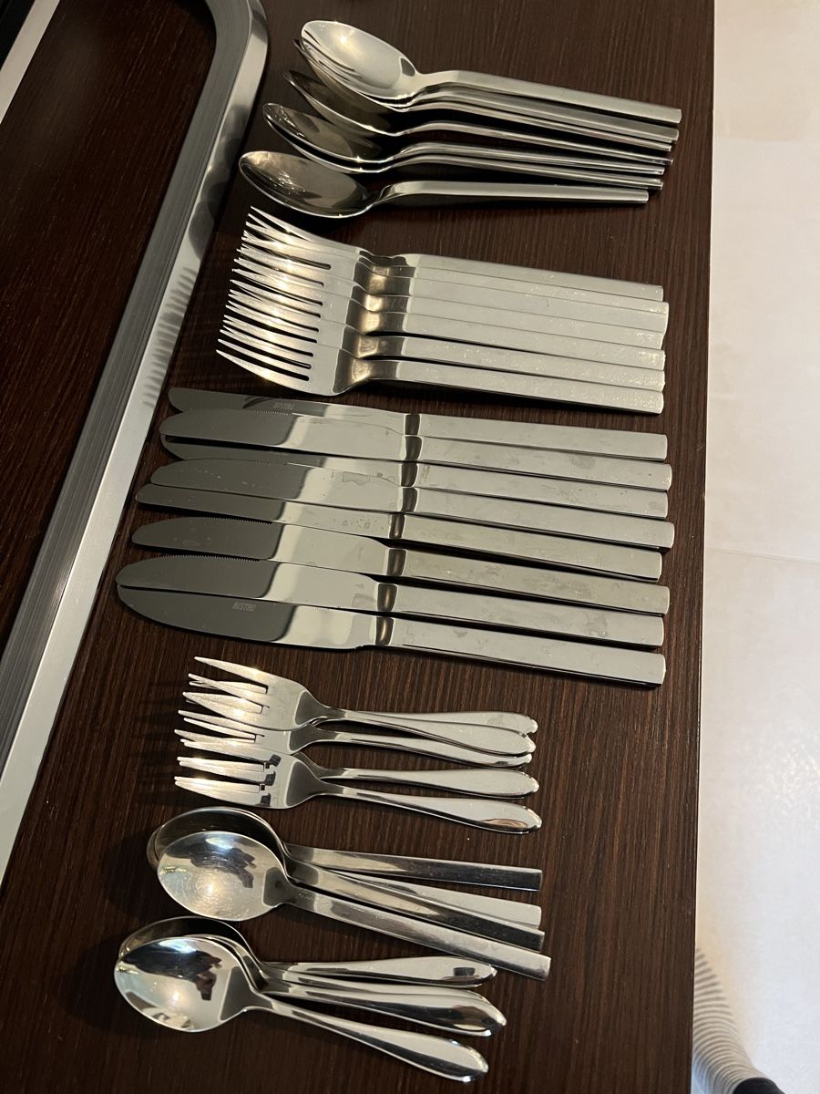 Cucine complete: Silverware Set, Stainless Steel, 45-Piece – Nuovo (secondo la descrizione) da Corsier GE venduto da Karol_save_planet 5