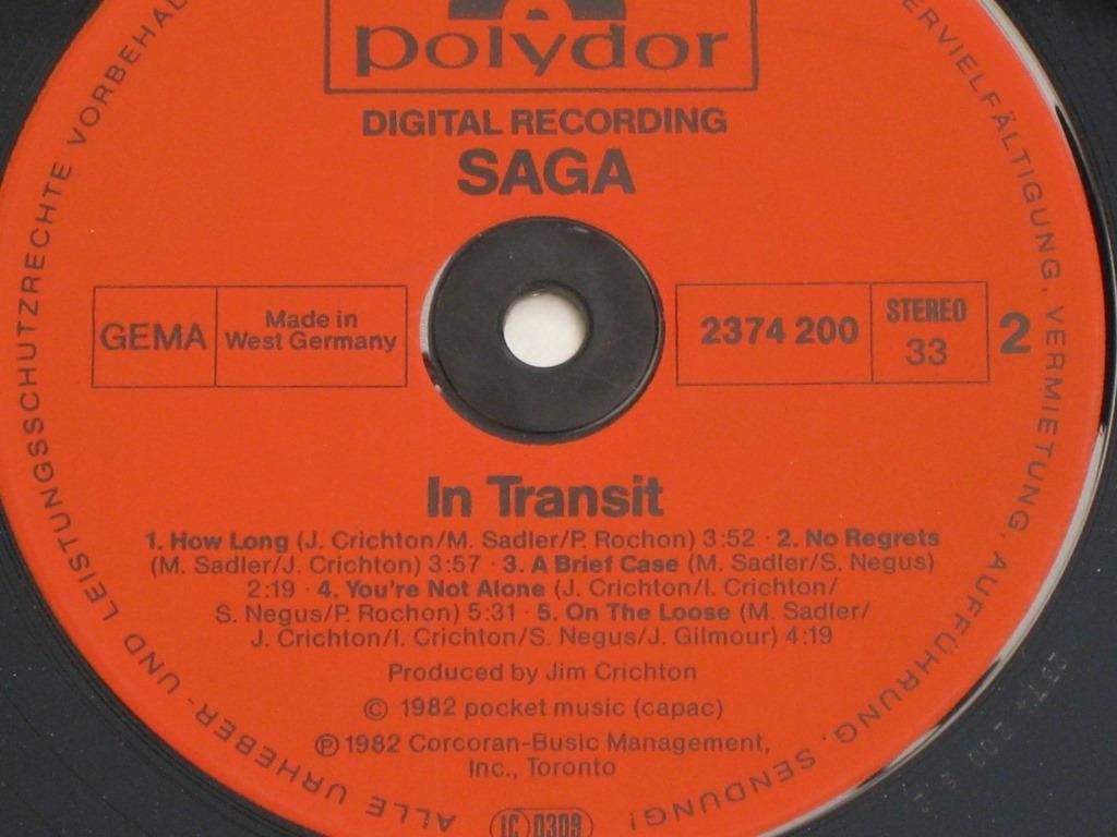 Dischi in vinile: LP - SAGA - IN TRANSIT – Usato da Steckborn venduto da Quo7 2