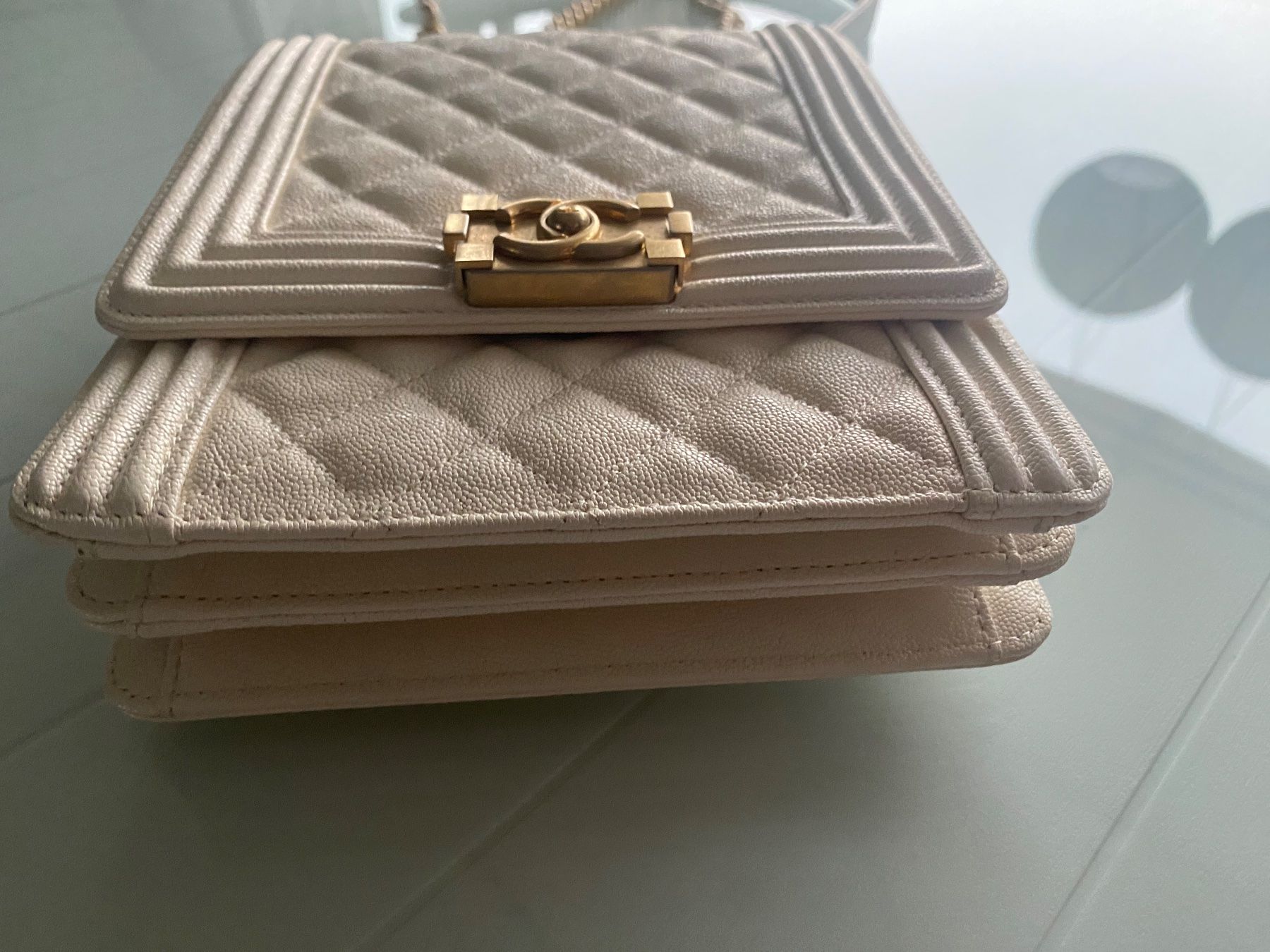 Chanel Borse: CHANEL North South Boy Leder Mini Cross body Original – Usato da Zürich venduto da NNK28 7