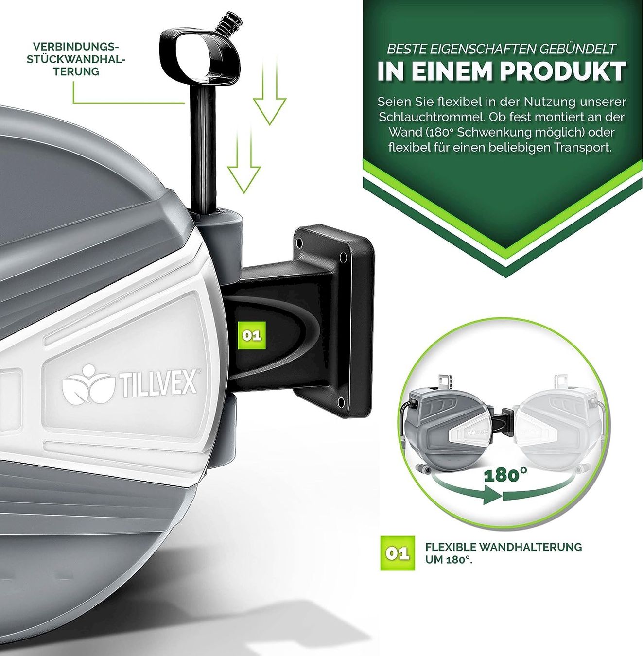 Altro in Utensili da giardino: Schlauchtrommel 30m Aufroll-Automatik – Nuovo e nell'imballaggio originale da Bottighofen venduto da zaap 1