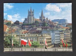 AK LAUSANNE Le Grand Pont et la Cathedrale