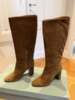 Minelli Brown Suede Knee High Boots - Size 39