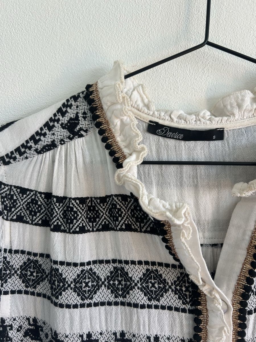 Devotion Vestiti: Devotion Sommerkleid schwarz weiss – Usato da Aeugst am Albis venduto da schatzkistee 4