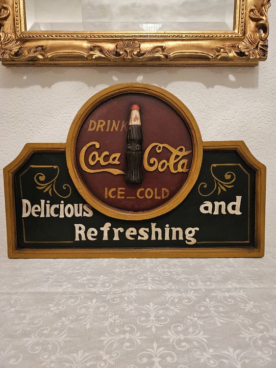 Coca Cola - handgeschnitztes Reliefbild (Gebraucht) in Wittenbach für ...