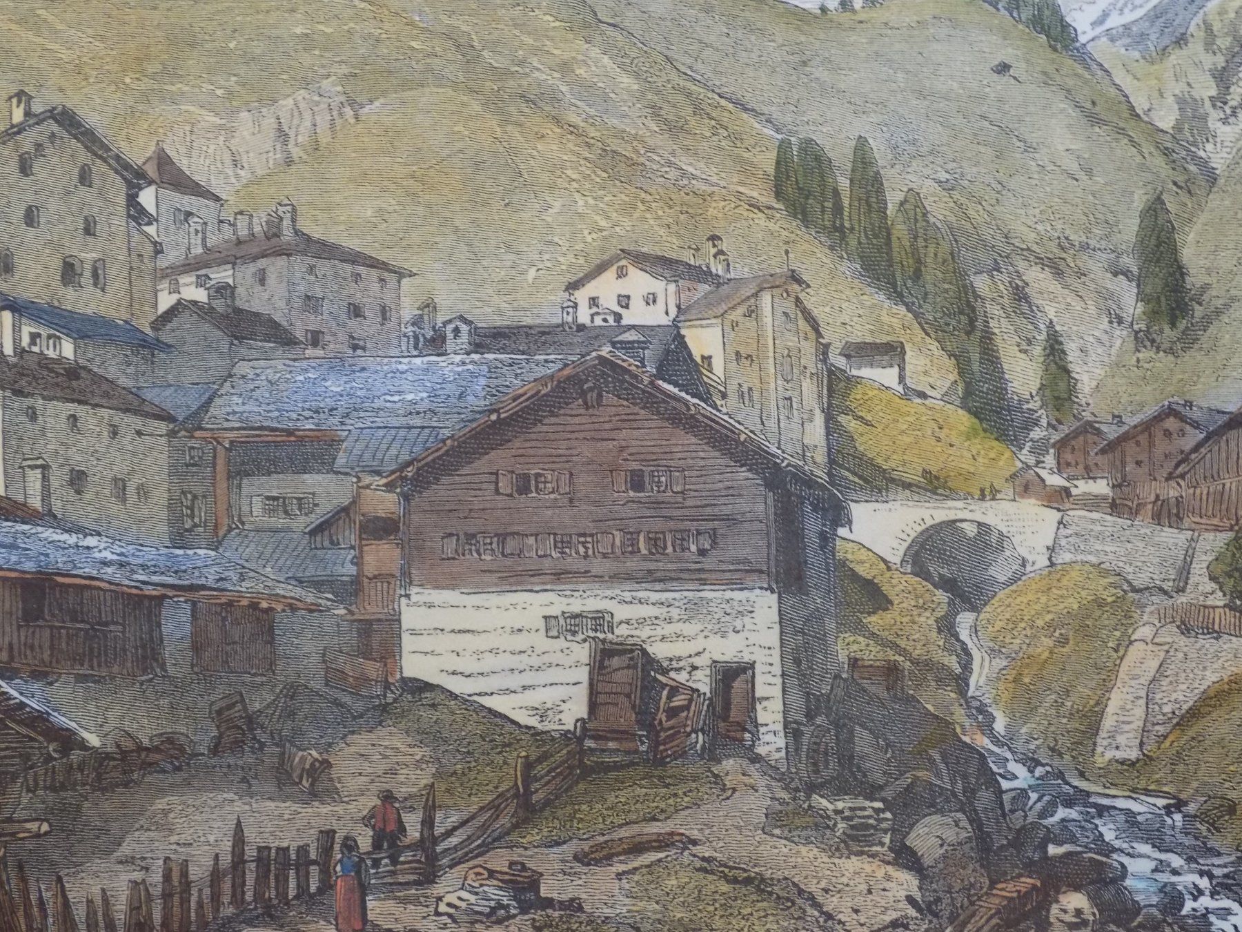 Gravures: Splügen koloriert – D'occasion à Risch par Rischli15 8