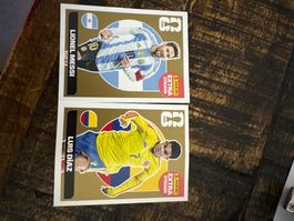 Messi & Diaz extra Sticker GOLD