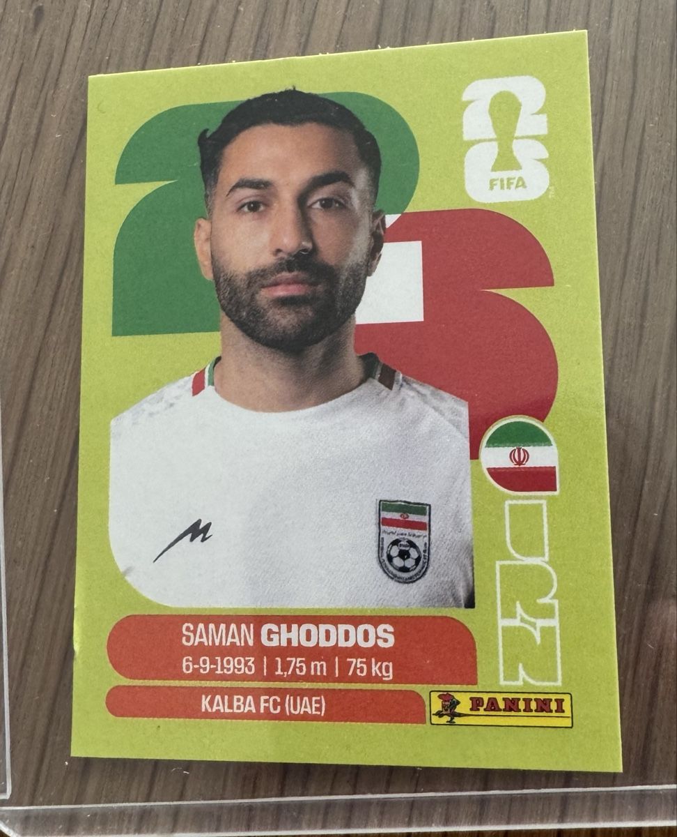 Panini Carte collezionabili: Panini Sticker Saman Ghoddos WM 2026 – Nuovo (secondo la descrizione) da Aesch (Neftenbach) venduto da gyves01