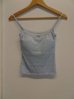 NEUES hübsches hellblaues Top mit Brustpads Gr. XS - 224313