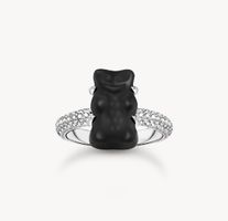 Thomas Sabo x HARIBO Goldbär Ring Schwarz Silber 925 Gr. 52 