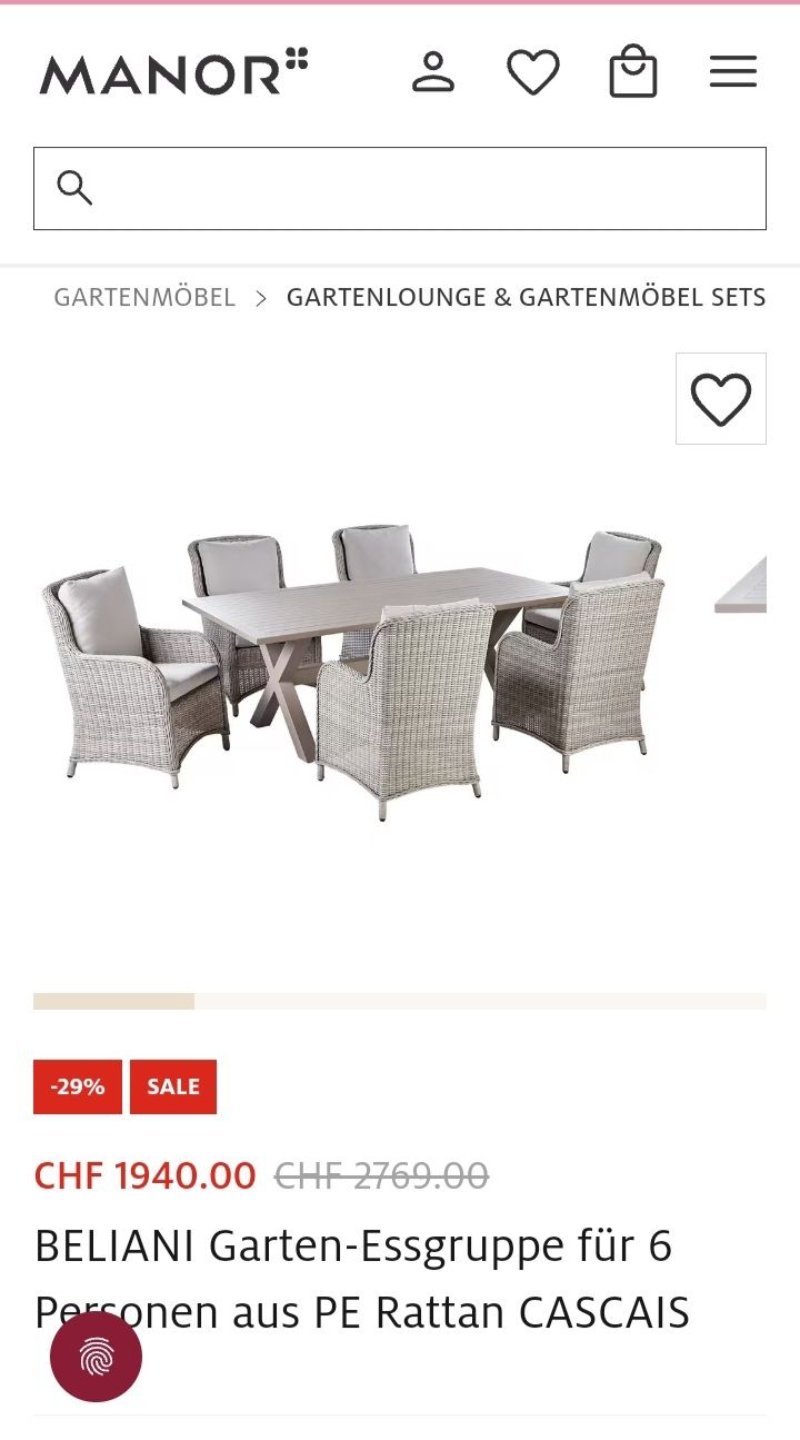 Set di tavolo e panche: Garten Möbel – Usato da Glattbrugg venduto da B_B 5