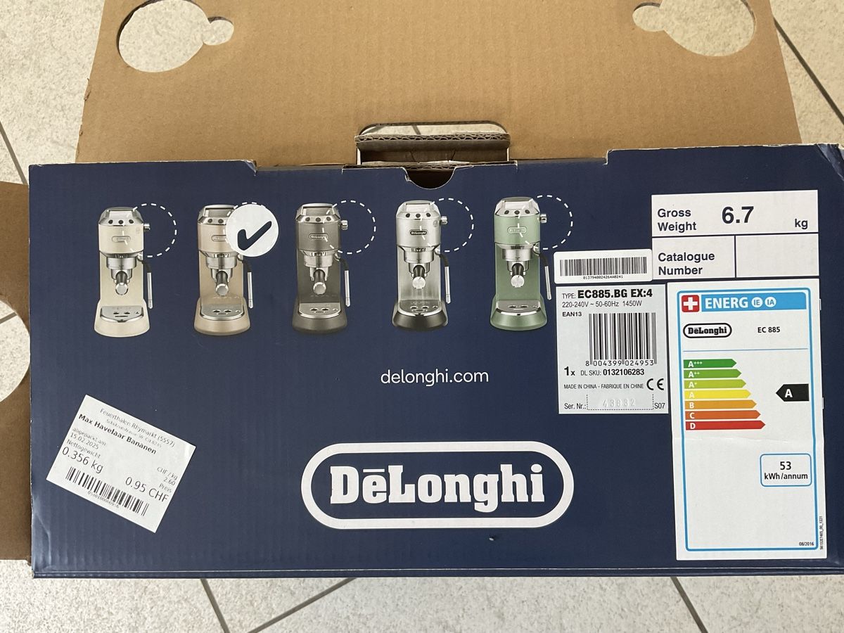 De'Longhi Macchine per caffè & Macchine per espresso: DeLonghi Dedica Arte Espressomaschine beige – Usato da Bern venduto da Tokastme0 1